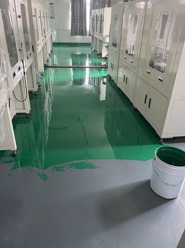 防静电自流平地坪--鹿泉软件大厦